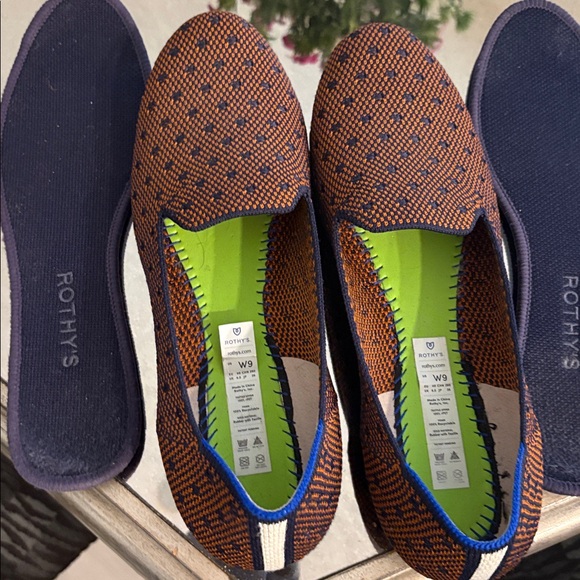 Rothy's Brown and Blue washable shoes and the insole comes out.LIKE NEW! - Picture 8 of 8